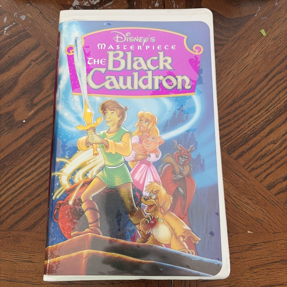 The Black Cauldron Disney Clamshell VHS Tape
